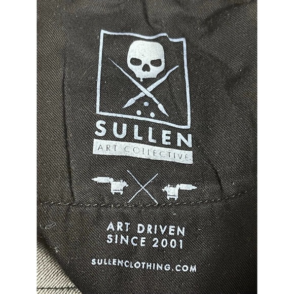 Sullen Art Collective Mens 32x33 Jeans Straight Leg Slim Fit Gray Low‎ Rise - Picture 4 of 15